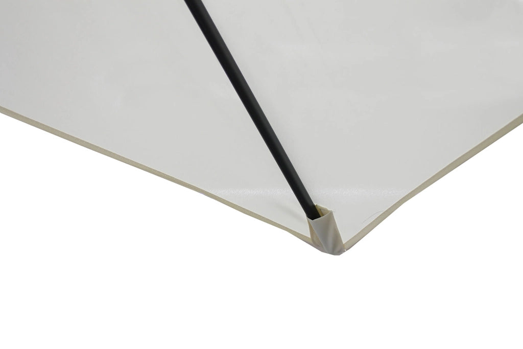 Ombrellone da Giardino Rettangolare 300x200x240 cm in Acciaio e Poliestere Ecrù