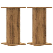 Portavasi mobili per fiori set da 2 fatti a mano legno ingegnerizzato marrone 02_0045289