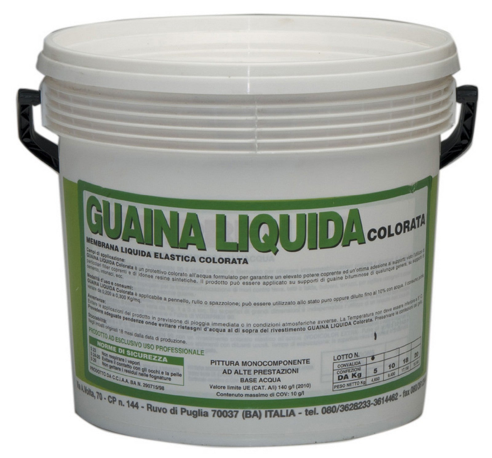 guaina liquida resinosa bianca kg.20 cod:ferx.47837