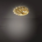 Plafoniera Moderna Flat Polilux ® New Gold 1 Luce E27