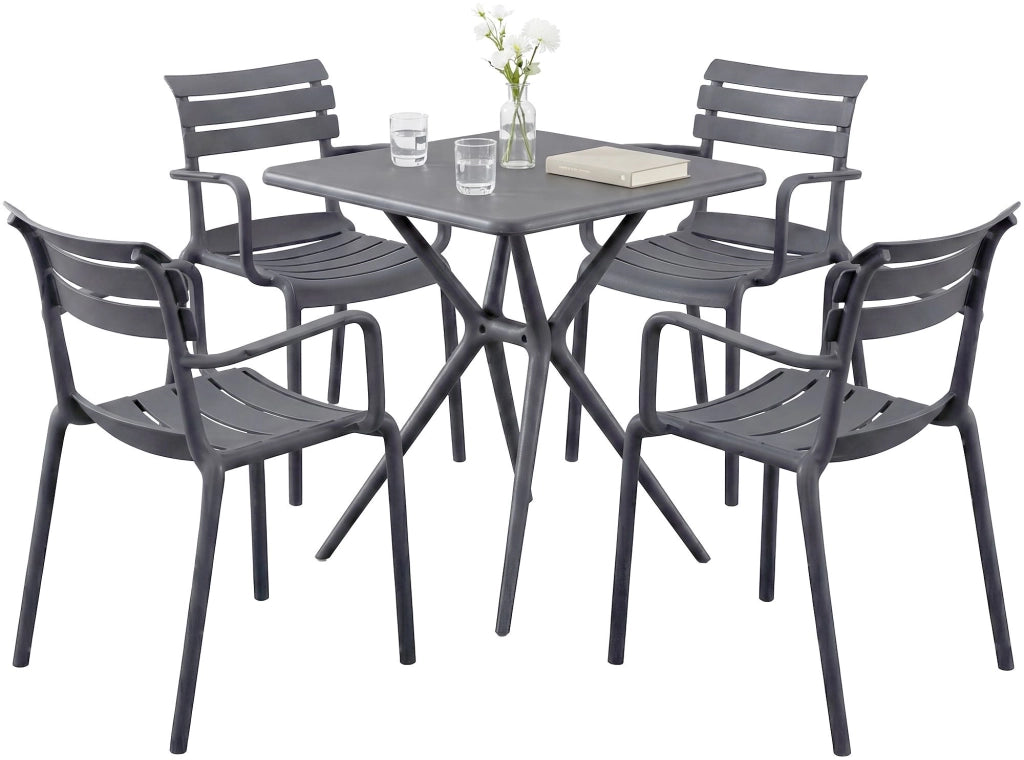 Gartenmцbel-Set Avena mit 4 Stьhlen