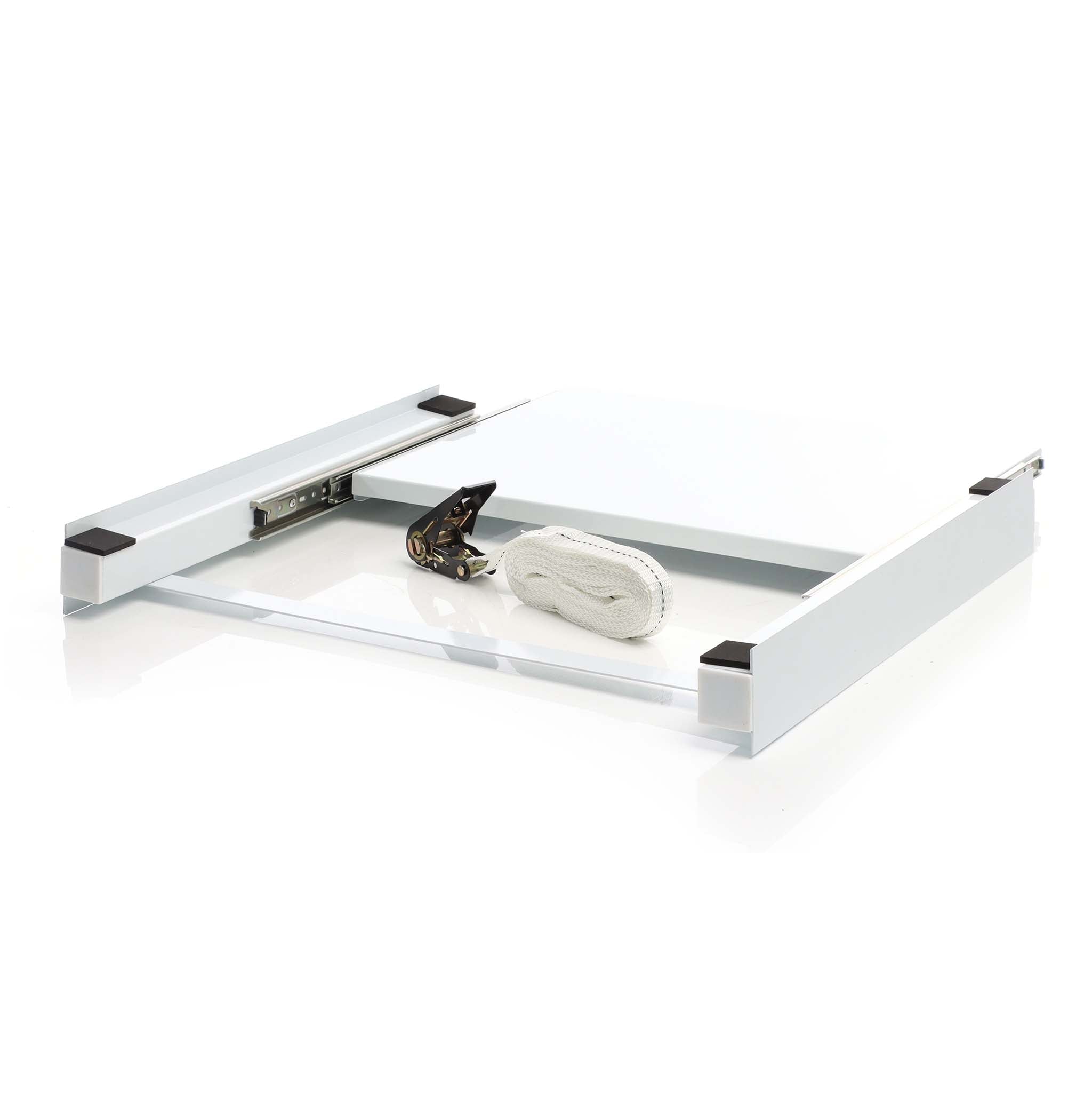 Kit sovrapposizione lavatrice asciugatrice max 150 kg con ripiano estraibile