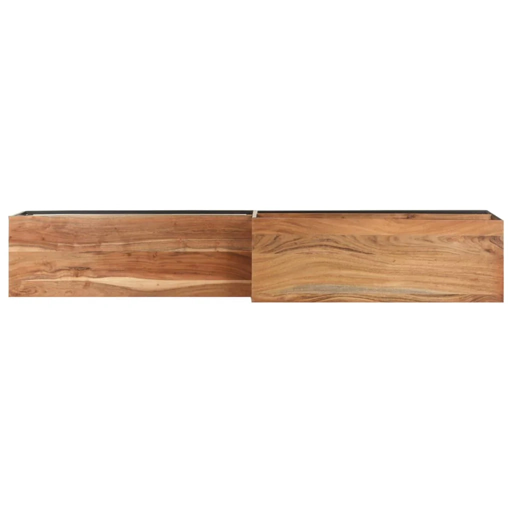 Mobile TV multimediale scaffale TV credenza mobile TV sala da pranzo soggiorno camera da letto 180 x 30 x 50 cm legno massello di acacia marrone 02_0026087