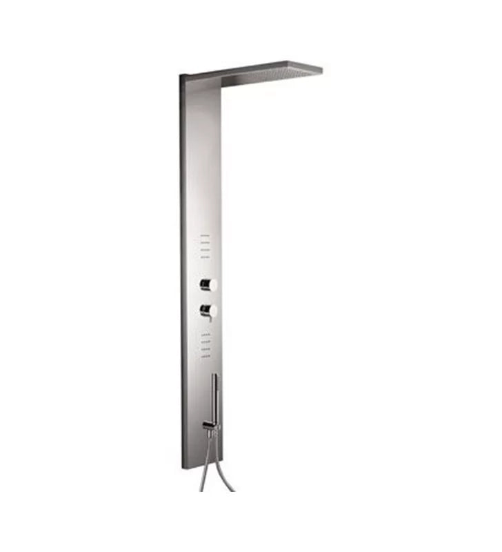 Pannello doccia a parete in acciaio inox