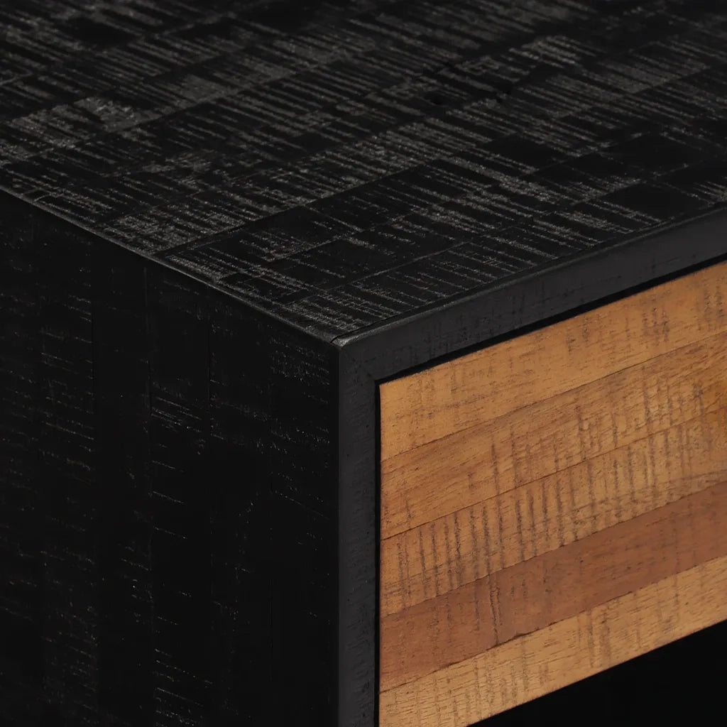 Comodino-Tavolino da notte 40x30x50 cm in Legno Massello di Teak