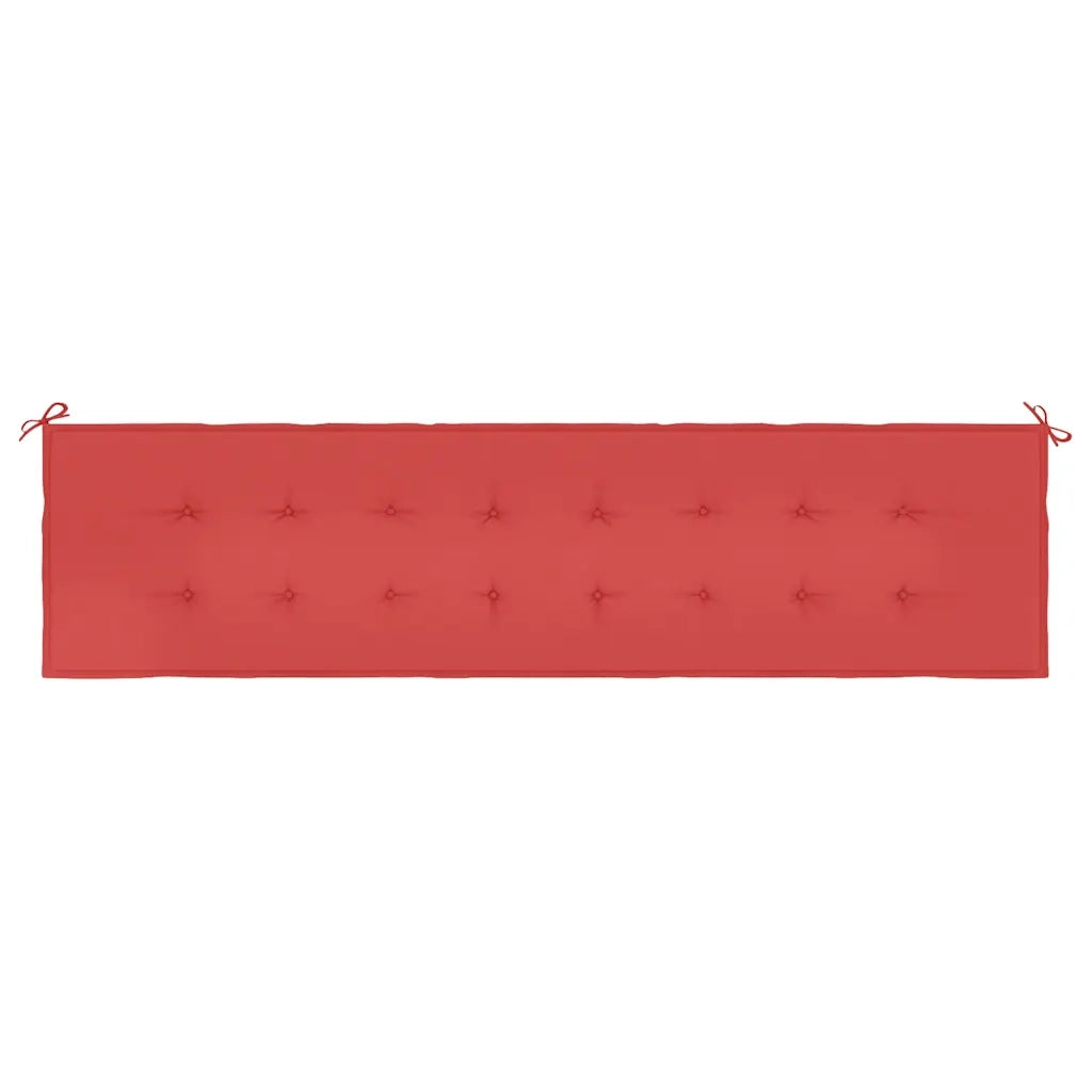 Cuscino per Panca Rosso 200x50x4 cm in Tessuto Oxford 47610