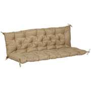 Cuscino per panca a 3 posti 150x98x8 cm, cuscino per panca con lacci, cuscino per seduta, cuscino per sedia da esterno/interno, cuscino per seduta,
