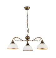 Lampada a sospensione retro bronzo patinato 3xE27 XSARA Jupiter