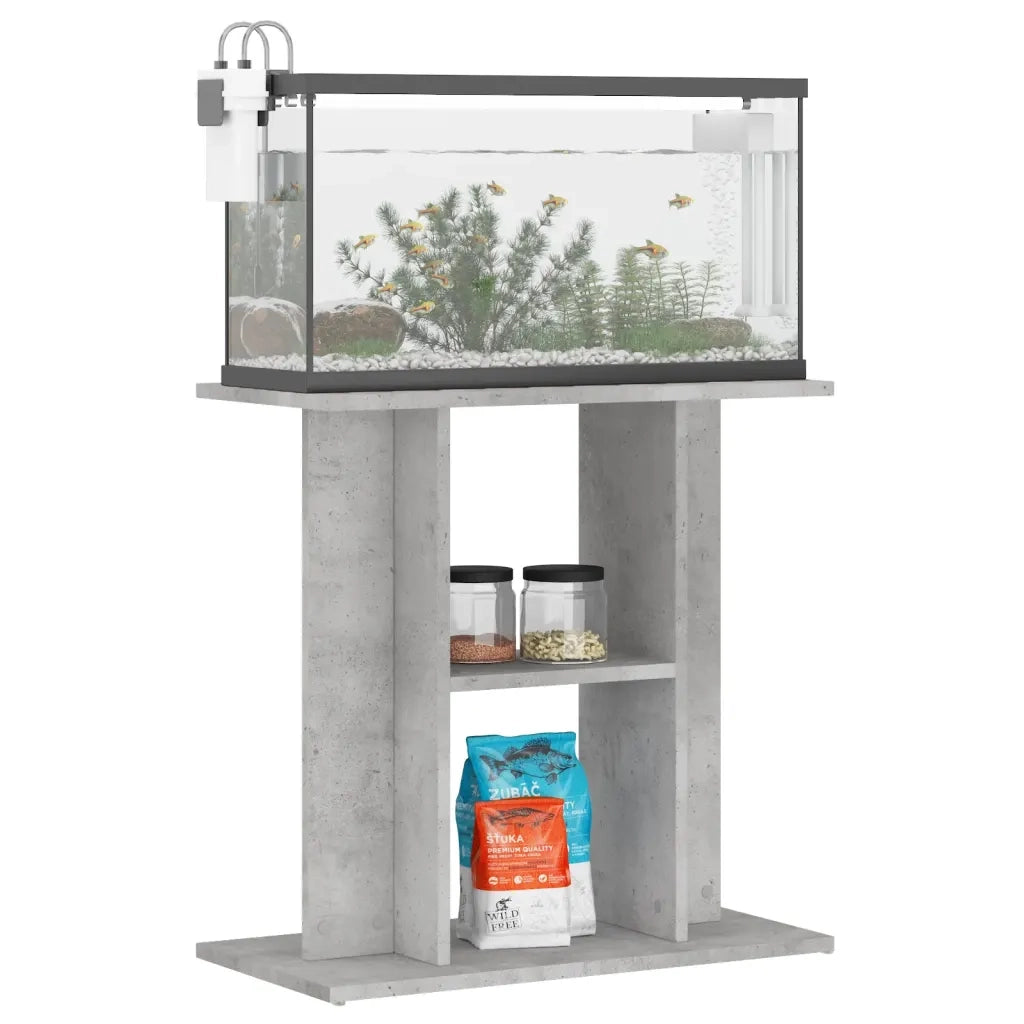 Supporto per acquario in cemento grigio 60x30x60 cm in legno ingegnerizzato CFW8279297