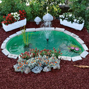 Laghetto da giardino nemi da litri 270 dimensioni 185x115xh36 cm