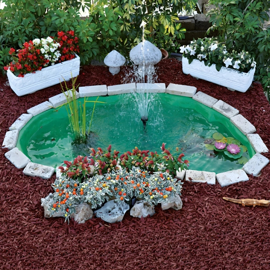 Laghetto da giardino nemi da litri 270 dimensioni 185x115xh36 cm