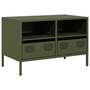 Mobile TV | Armadietto TV | Mobile Porta TV Verde Oliva 68x39x43,5cm in Acciaio Laminato a Freddo