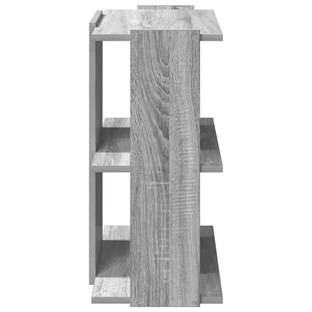 Libreria a 3 Ripiani Grigio Sonoma 60x30x60cm Legno Multistrato 860252