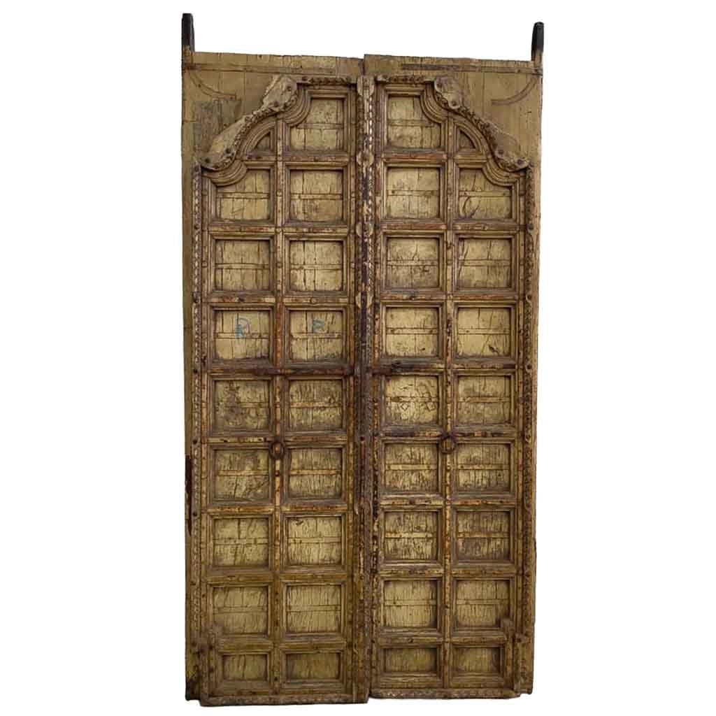 Porta in legno fatta a mano 126x10x236h cm