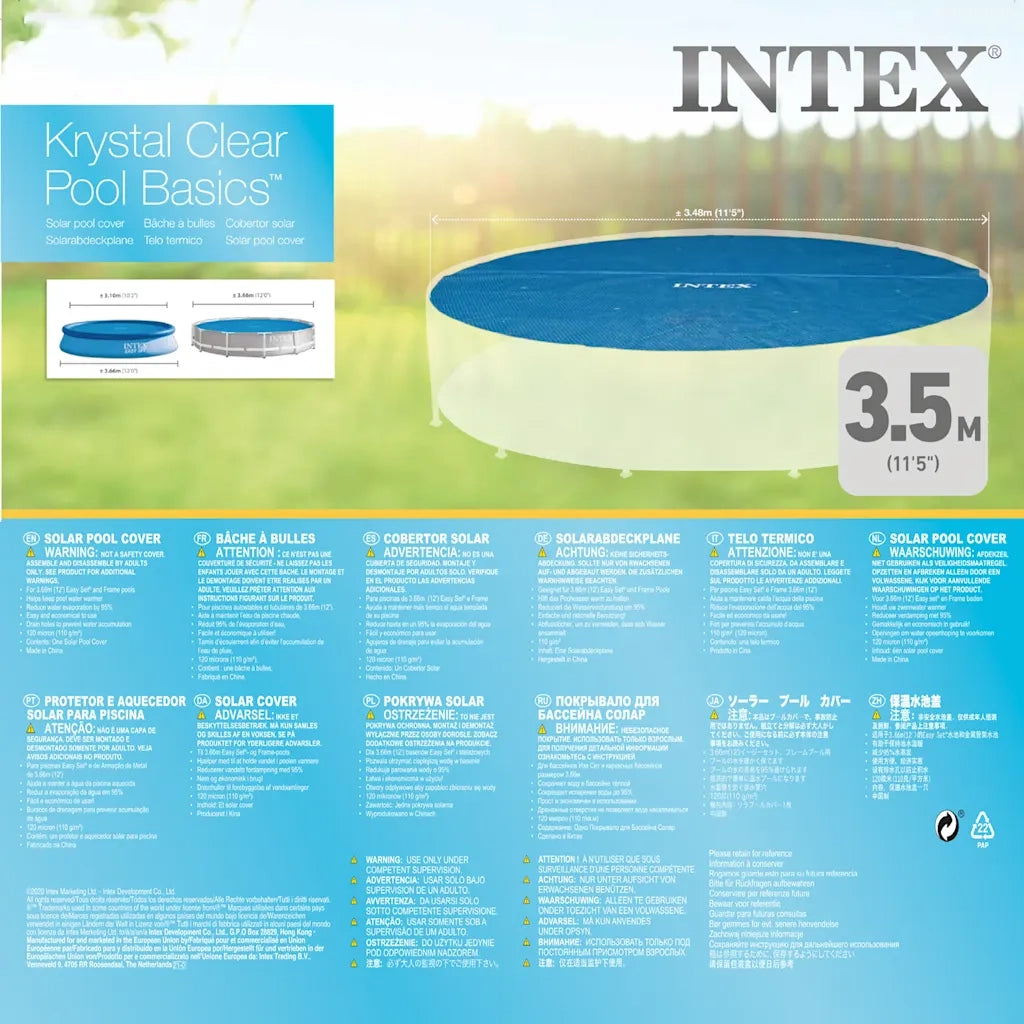 INTEX Copertura Solare per Piscina Circolare 366 cm 29022 91513