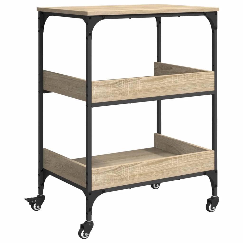 Carrello da Cucina Rovere Sonoma 60 x 41 x 80,5 cm 883026