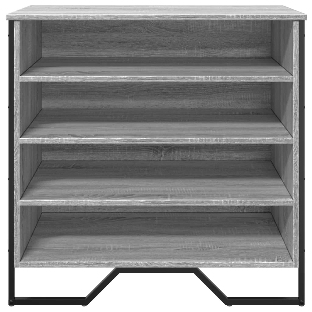 Scarpiera mobile contenitore per scarpe mobile per ingresso/corridoio/soggiorno colore Sonoma 80 x 38 x 78 cm legno ingegnerizzato grigio Sonoma 02_0022101