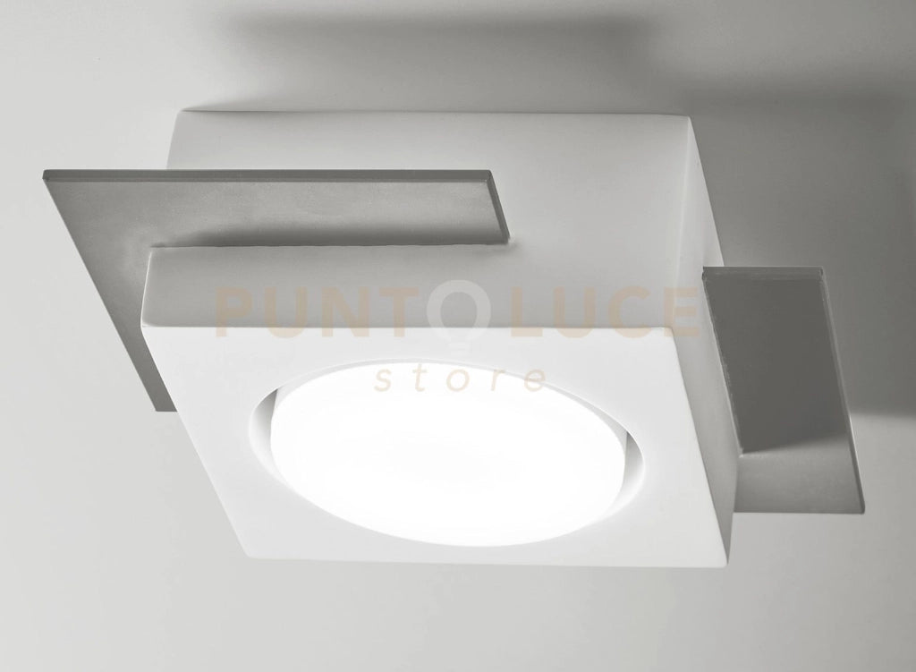 MILET lampada da Soffitto 1 Luce attacco GX53 grigio RAL 7039 15,3x16cm