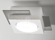 MILET lampada da Soffitto 1 Luce attacco GX53 grigio RAL 7039 15,3x16cm