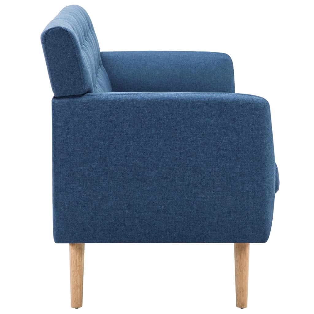 Divano letto a 3 posti letto per gli ospiti trasformabile divano letto da soggiorno pieghevole per uso interno rivestito in tessuto 172 x 70 x 82 cm blu 02_0018958