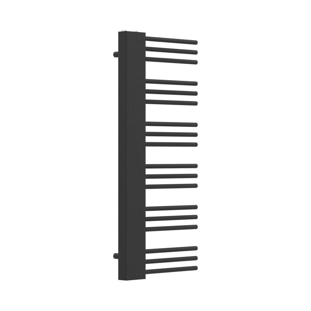 Radiatore scaldasalviette per il riscaldamento del bagno acciaio 50 mm 120 x 50 cm nero 03_0010403
