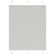 Tenda Plissettata Grigio Chiaro 105x100 cm Larghezza Tessuto