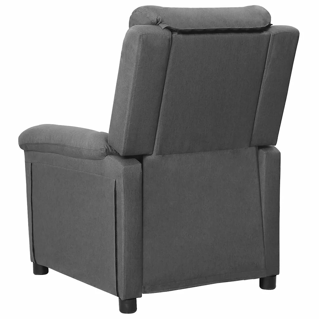 Divano Sedia-Poltrona Reclinabile in Tessuto Grigio Chiaro 830844