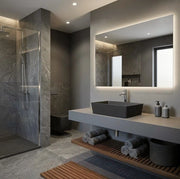 Lavabo rettangolare Rak Ceramics Feeling Nero Matt