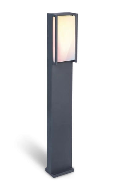 Paletto LED da giardino QUBO antracite Lutec 16W IP54
