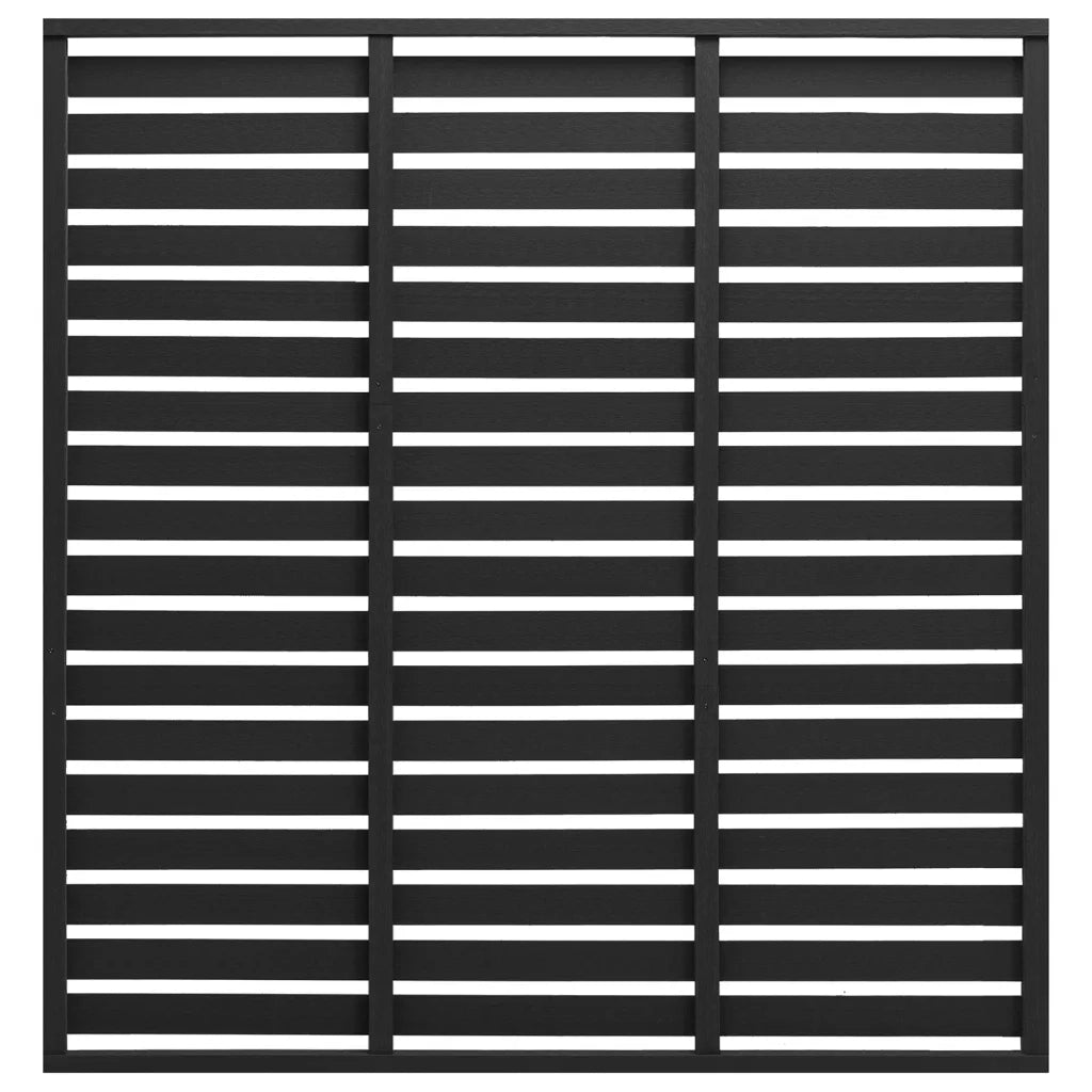Pannello di Recinzione in WPC 180x180 cm Nero cod mxl 7030