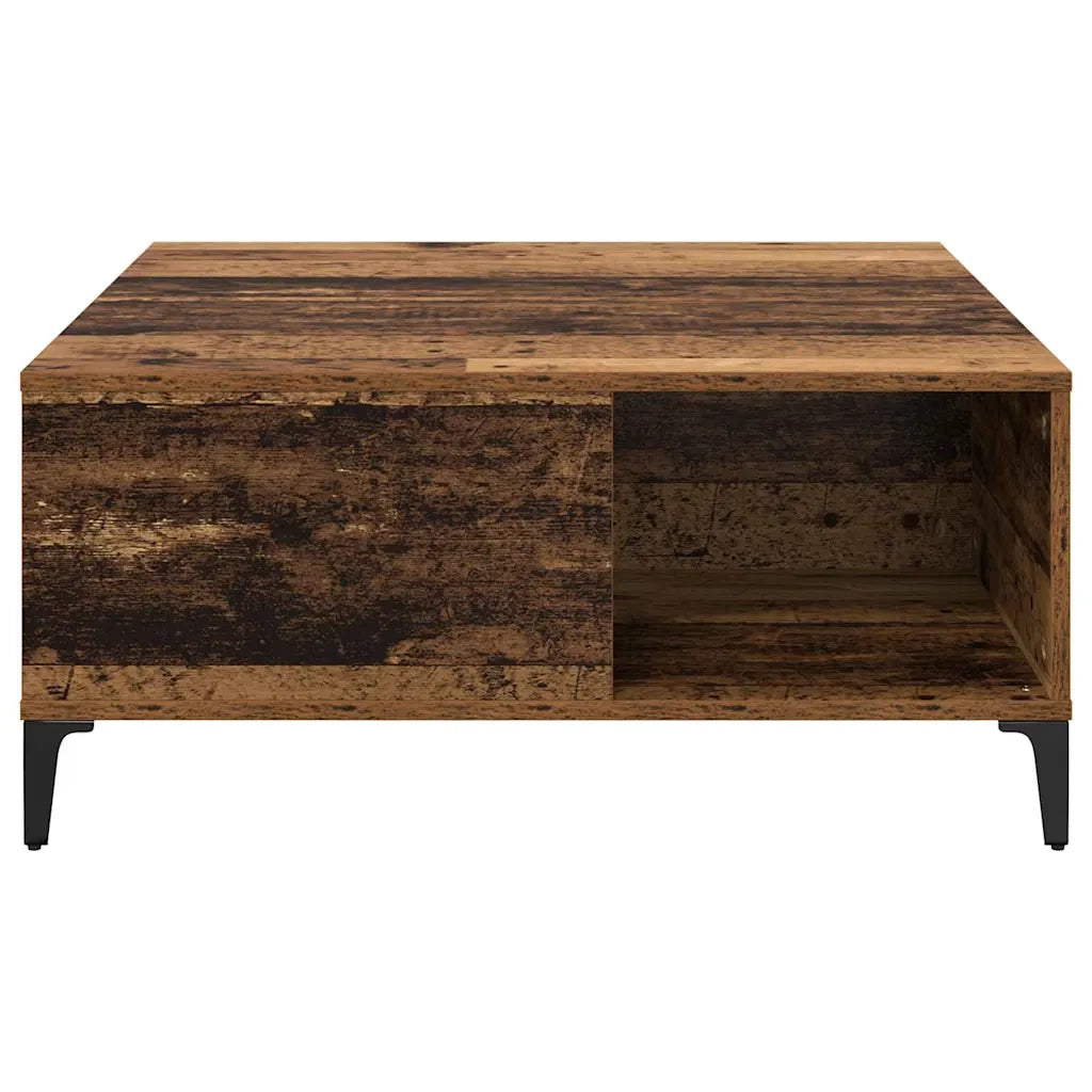 Tavolino da salotto | Tavolino da caff¨¨ | Tavolino da Soggiorno Legno vecchio 80 x 80 x 36,5 cm