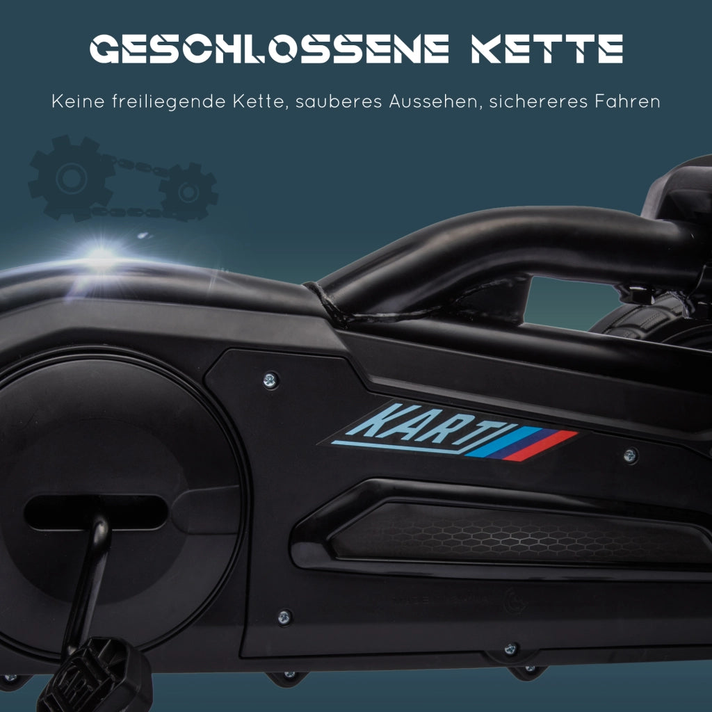 Go-Kart Bambini Regolabile ¨C Zephmum ¨C Nero