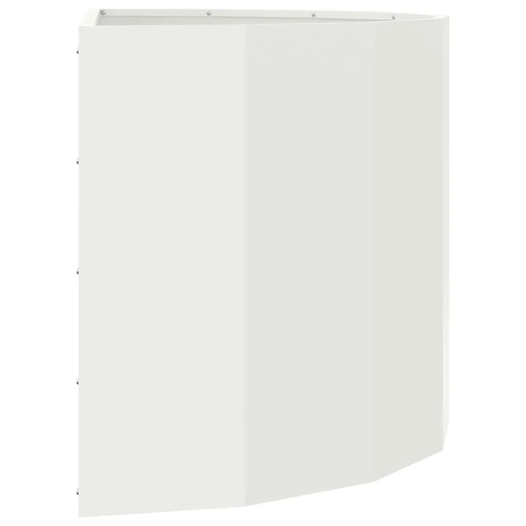 Fioriera Bianco 90 x 45 x 50 cm Acciaio 883711