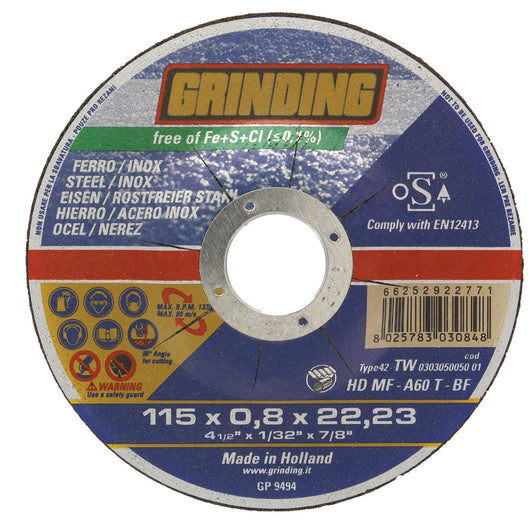 grinding minidisco per ferro diametro 115x0,8 cod:ferx.4788