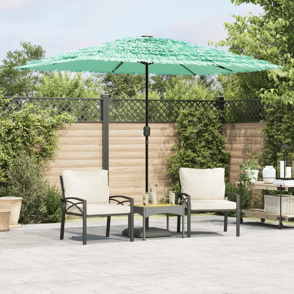 Ombrellone Giardino con Palo in Acciaio Verde 300x200x250 cm 4005095