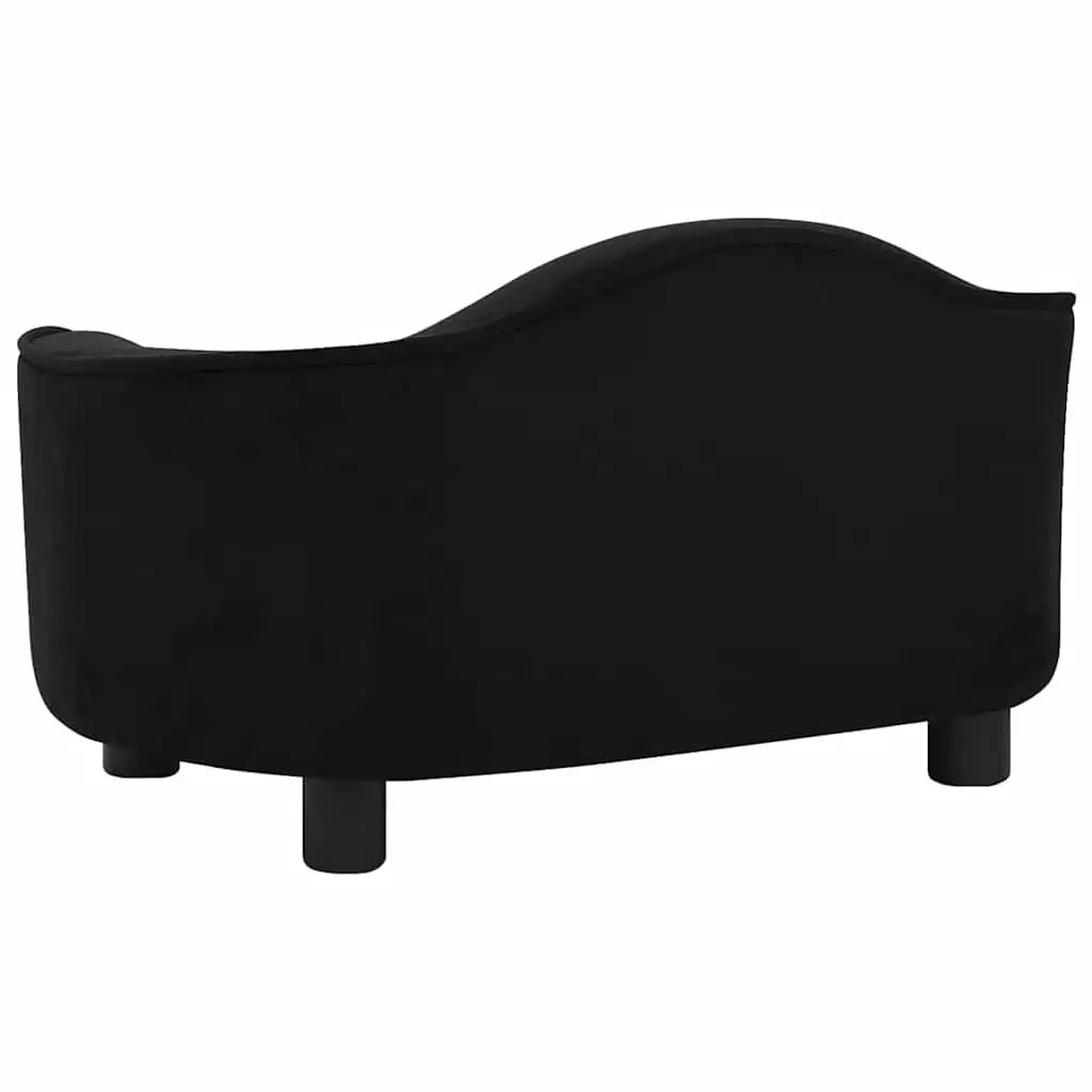 Divano per Cani-Sofa per animali domestici-Divanetto Nero 67x47x36 cm in Peluche