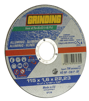 grinding minidisco per alluminio diametro 115x1,6 cod:ferx.4789