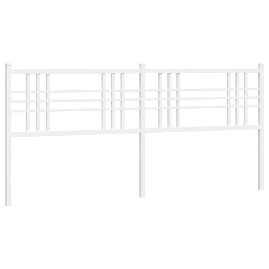 Testiera in Metallo Bianco 193 cm