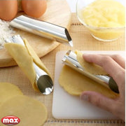 Trade Shop - Stampi Cannoli E Cake Design Set 3 Pezzi Metallo Accessori Cucina Kit Dolci -
