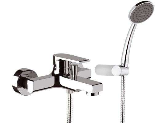 Miscelatore monocomando vasca con accessori tondo moderno