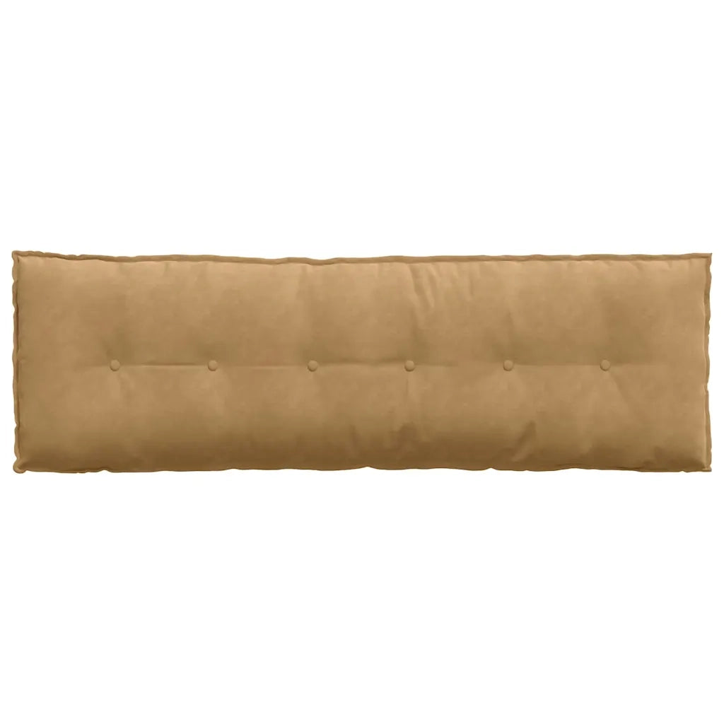 Cuscino per Schiena Marrone 160 x 50 cm Tessuto in Cords 42014898