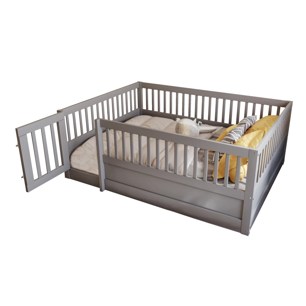 Letto per bambini - Xylo - 140x200 - Grigio