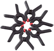 Fotostudio Clips 6 Stuks - Lente Klemmen - Fotografia Clips - Manubrio Antiscivolo - Nylon Duraturo - Adatti per Sfondo - Clip Fotografici