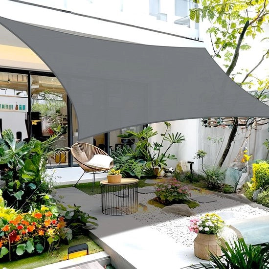 Parasole Solare 3x3m - Protezione UV fino al 96% - Materiale HDPE - Respirante - Adatto per giardino/patio - Stile moderno - Parasole Solare