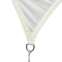 Tenda a Vela Ombreggiante Rettangolare 4x6m in Poliestere Bianco Crema