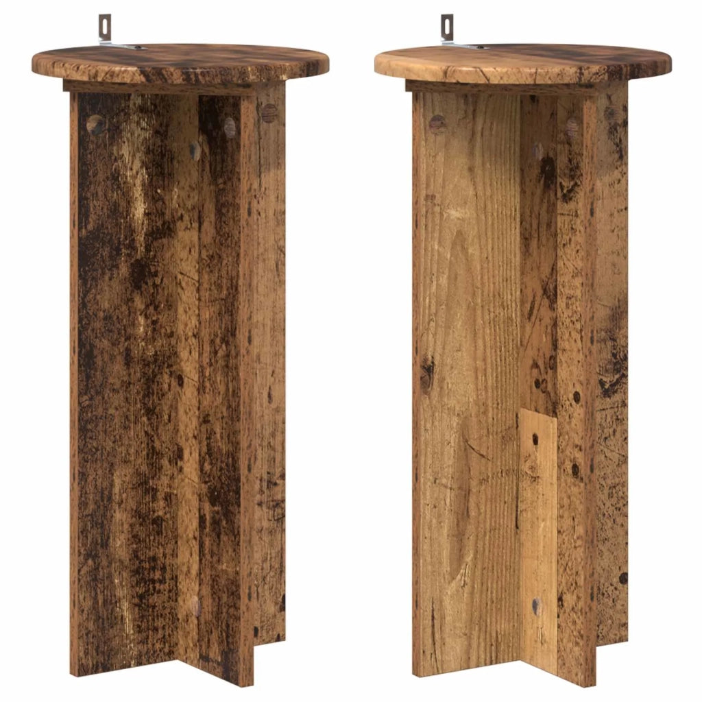 Supporto per piante 2 pz Legno antico 29,5 x 29,5 x 60 cm 899724