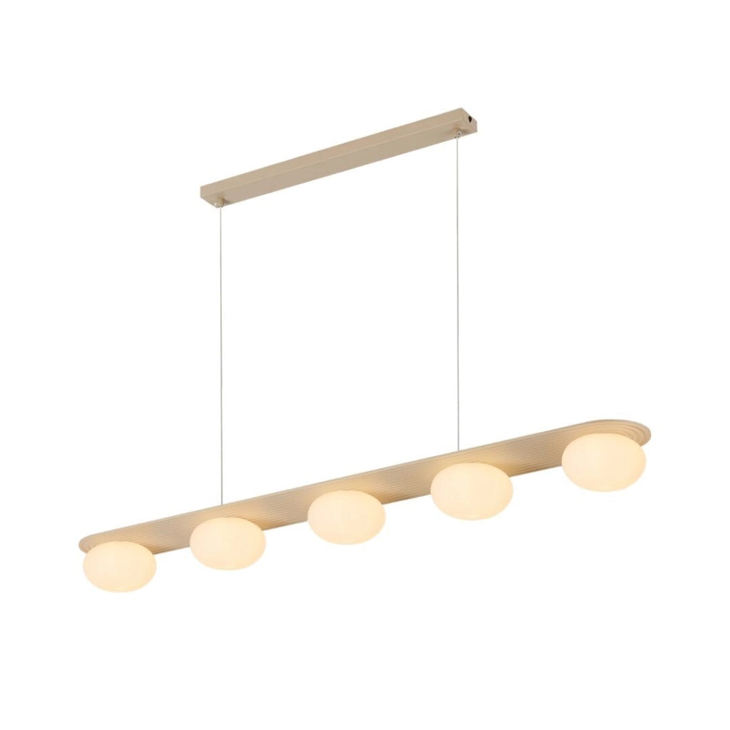 Lampada sospesa Glowbells 5xG9 bianca vetro Rabalux