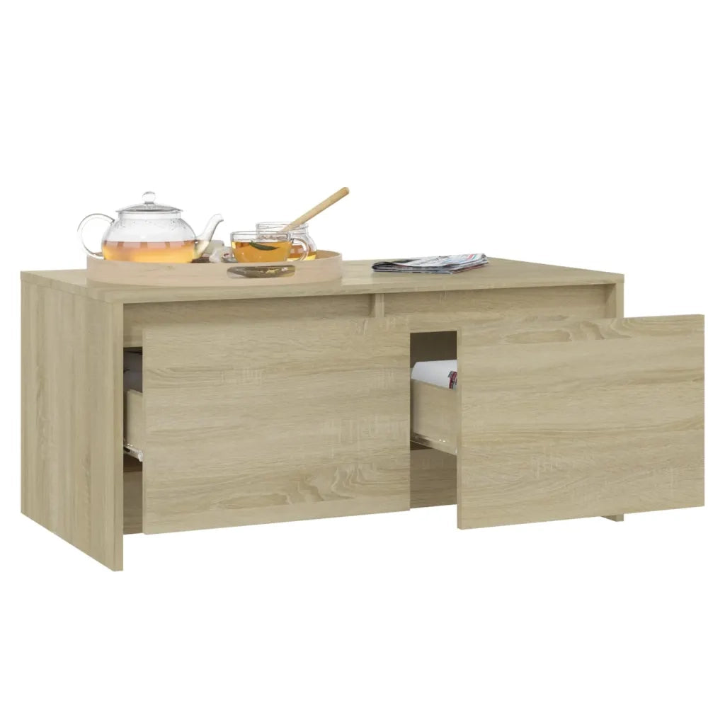 Tavolino da Salotto Rovere Sonoma 90x50x41,5 cm in Truciolato cod mxl 20582