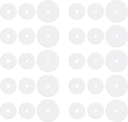 30 pezzi di orecchini trasparenti in silicone di diverse dimensioni con disco posteriore per keloid, inclusi 3 misure per un'adeguata presa per piercing anti-wild vlees.