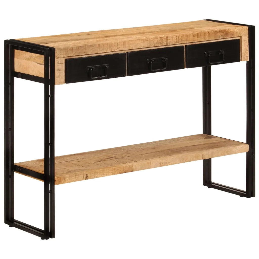 Tavolo Consolle | Tavolo d'Ingresso 110x30x76 cm in Legno Massello di Mango